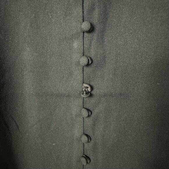 Alexia Admor Dress Milana Maxi Button Sleeveless Neutral Minimal Black 6 - Picture 6 of 10